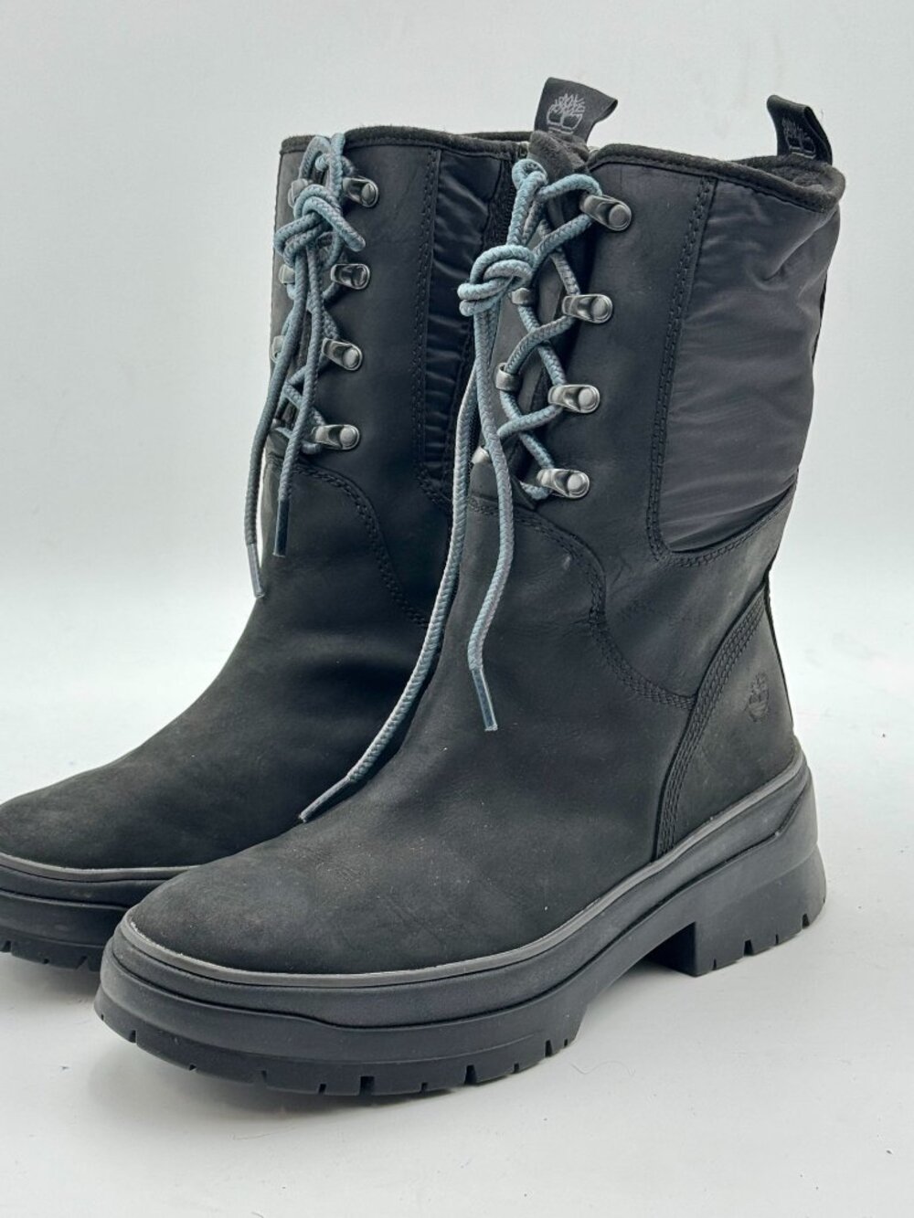 Timberland Malynn Waterproof Insulated Boots Womens 8.5 Black Leather Gorpcore